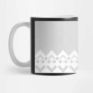 Abstract geometric pattern - gray and white. Mug